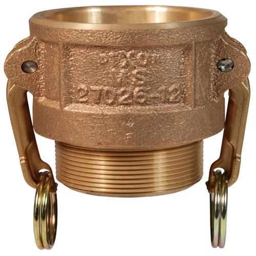 75-B-BR Dixon® Cam & Groove Type B Coupler x Male NPT 75-B-BR Brass Type B Coupler x Male NPT